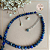 Choker – Lápis Lazuli - Esferas 4,0 mm - com extensor  Prata Folheada - Imagem 2
