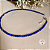 Choker – Lápis Lazuli - Esferas 4,0 mm - com extensor Prata Folheada - Imagem 1