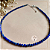 Choker – Lápis Lazuli - Esferas 4,0 mm - com extensor Prata Folheada - Imagem 2