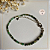 Pulseira de Mix de Esmeralda com esfera lapidada e cubos 2mm + Ponto de Luz - Banho ouro branco - Imagem 2