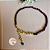Pulseira de Granada Esfera Lapidada de 3mm - Folheado - Imagem 1