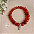 Pulseira Mulher de Luz – Cornalina, Jaspe Vermelho e Estrela - Imagem 3