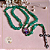 Terço com Medalha de Santa Hildegarda de Bingen e Quartzo Verde - 6mm - Imagem 2