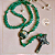 Terço com Medalha de São Josemaria Escrivá e Quartzo Verde - 6mm - Imagem 1