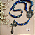 Terço com Medalha de Nossa Senhora das Graças e Lapis Lazuli - 6mm - Níquel - Imagem 1