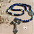 Terço com Medalha de Nossa Senhora das Graças e Lapis Lazuli - 6mm - Níquel - Imagem 3