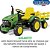 Trator Elétrico John Deere Ground Force 12v Com Carretinha - Imagem 5