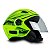 Capacete Para Moto X Open Neon Fw3 Viseira Cristal - Imagem 2