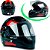 Capacete Gt Skull Caveira Fw3 Fechado Com Viseira Cristal - Imagem 1