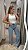 Calça Pantalona Jeans Carol - Imagem 1
