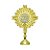 Boton Broche Ostensorio JHS Dourado 5cm - Imagem 1