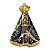 12 Boton Broche Nossa Senhora Aparecida Resinado - Imagem 1