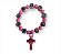 Pulseira Infantil Vários Santos Rosa com Crucifixo - Imagem 1