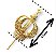 Coroa Para Imagem de 20cm Dourada Luxo Folheada - Imagem 2