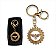 Chaveiro Strass Metal Dourado Divino Espirito Santo - Imagem 1