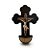 Crucifixo Pia Água Benta em Madeira MDF 20cm - Imagem 1
