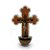 Crucifixo Pia Água Benta em Madeira MDF Branco 20cm - Imagem 1