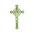 Crucifixo Parede Luminoso Verde Plástico 30cm - Imagem 1
