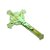 Crucifixo Parede Luminoso Verde Plástico 30cm - Imagem 2