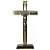 Crucifixo de Mesa em Madeira com Medalha de São Bento 36cm - Imagem 1