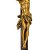 Crucifixo Cruz Madeira e Cristo em Mármore Bronze 53cm - Imagem 2
