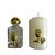 Kit Eucaristia Dourado Agua Benta e Vela 6cm - Imagem 1