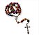 Terço Cordão Contas Flores Nossa Senhora Aparecida 42cm - Imagem 1