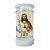 Porta Vela em Vidro e Mármore Sagrado Coração De Jesus 18cm - Imagem 1