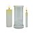 Porta Vela Vidro e Marmore Para Velas Palito e Vela Votiva F - Imagem 1