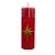 Vela Advento 20 cm x 7 cm Vermelha Texturizada - Estrela - Imagem 1