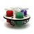 Coroa do Advento em MDF Branco com Velas - Imagem 1