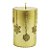 Vela Decorativa Natalina Torre Dourada - 10 cm - Imagem 1