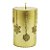 Vela Decorativa Natalina Torre Dourada - 10 cm - Imagem 1