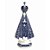 Imagem Nossa Senhora Aparecida Resina Importada 30cm Azul - Imagem 1