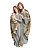 Sagrada Familia Imagem Luxo Resina Importada Prata 45cm - Imagem 1