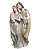 Sagrada Familia Imagem Luxo Resina Importada Prata 45cm - Imagem 1
