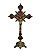 Crucifixo De Mesa Metal Ouro Velho 33cm - Imagem 1