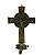 Crucifixo De Mesa Metal Ouro Velho 20cm - Imagem 1