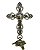 Crucifixo De Mesa Metal Com Perola 20cm - Imagem 1