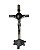 Crucifixo De Mesa Metal 27cm Prateado Espelhado - Imagem 1