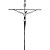 Crucifixo De Parede Metal Prateado 38cm - Imagem 1