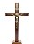 Crucifixo De Mesa Madeira Cristo Metal 40Cm - Imagem 1