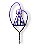 Adesivo Para Carro N Senhora Aparecida Terço Roxo 19x9cm - Imagem 1