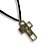 12 Cordoes Cruz Com Face De Cristo Metal Zamak - Imagem 1