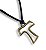 Cordão Tau Franciscano Ouro Velho Metal Zamak - Imagem 1