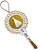 Adorno de Porta Nossa Senhora Aparecida Dourado Perola 38cm - Imagem 1