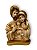 Imagem Busto Sagrada Familia 20cm Gesso Premium Dourada - Imagem 1