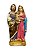 Imagem Sagrada Familia Colorida Gesso Premium 20cm - Imagem 1