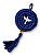 Enfeite De Porta Croche Divino Espirito Santo Azul Marinho - Imagem 1