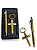 Kit Chaveiro e Caneta Crucifixo Com Cristo Dourada Com Caixa - Imagem 1